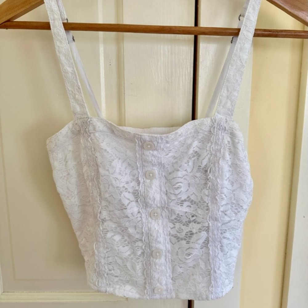 NWT Abercrombie & Fitch Lace Tank Top